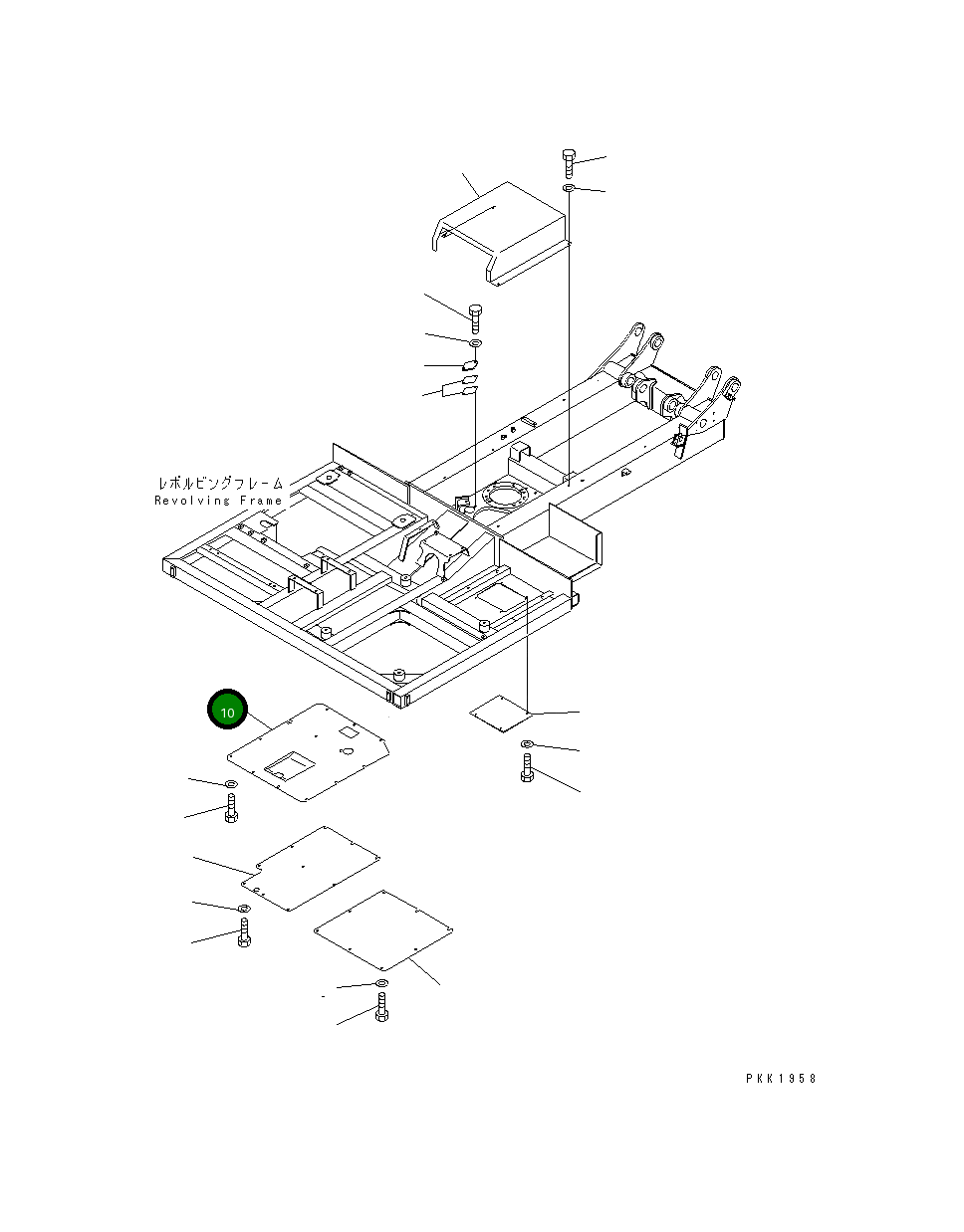 Крышка 13S-54-11842 Komatsu