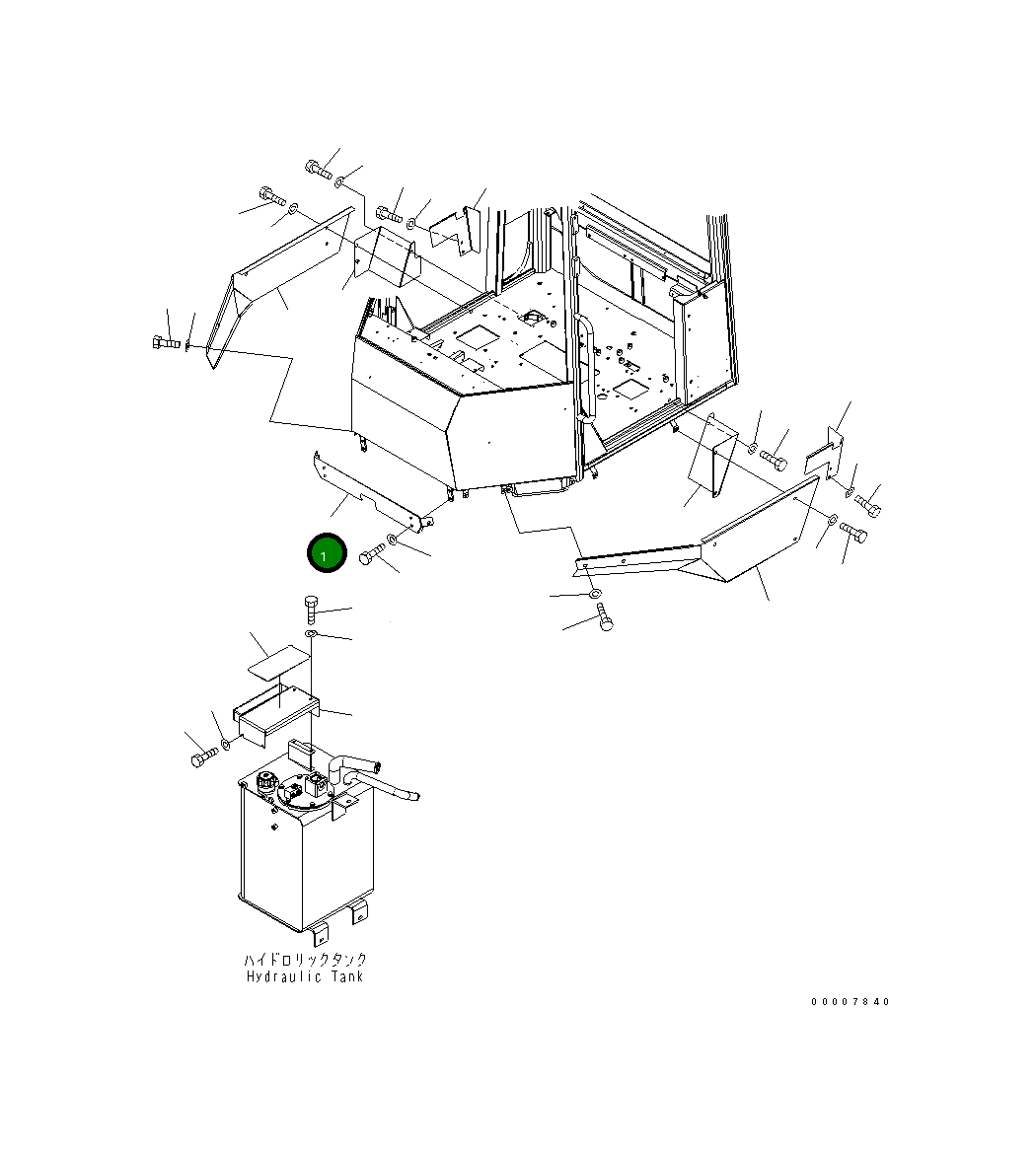 Крышка 419-54-34312 Komatsu