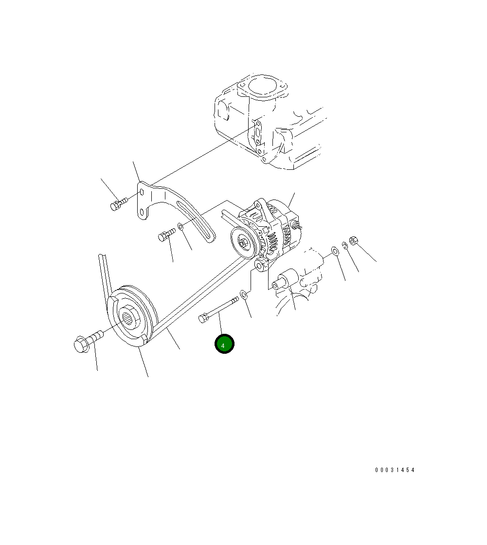 Болт KT01153-50875 Komatsu
