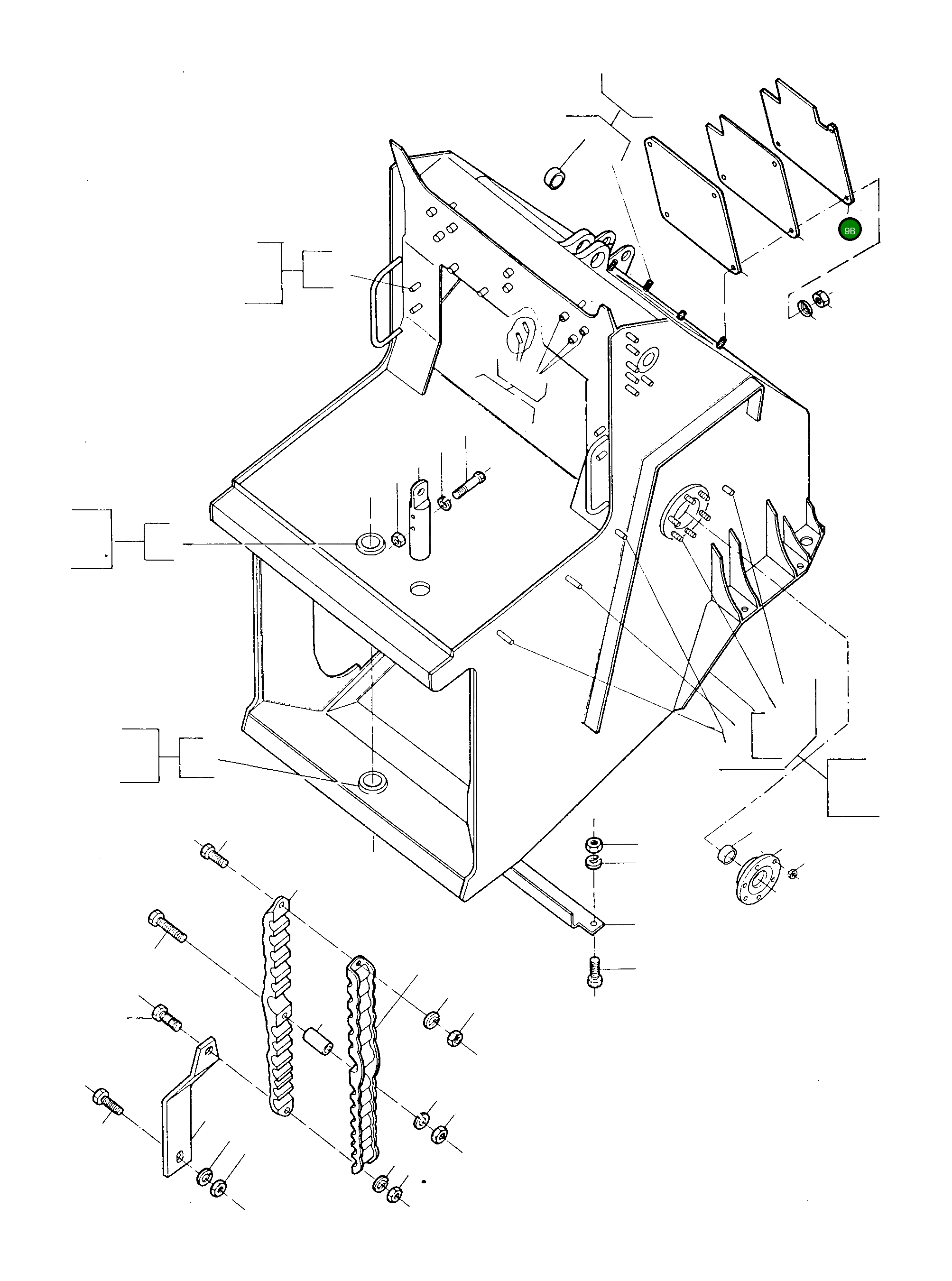 Крышка 2980957M1  Komatsu