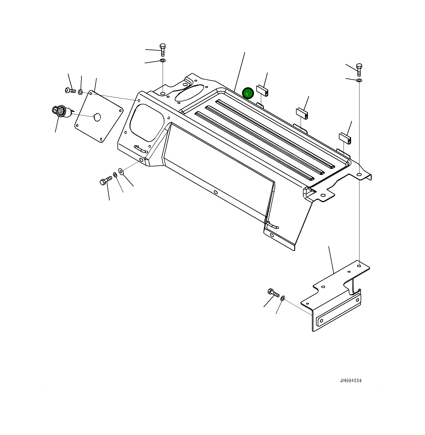Крышка 20Y-53-12258 Komatsu