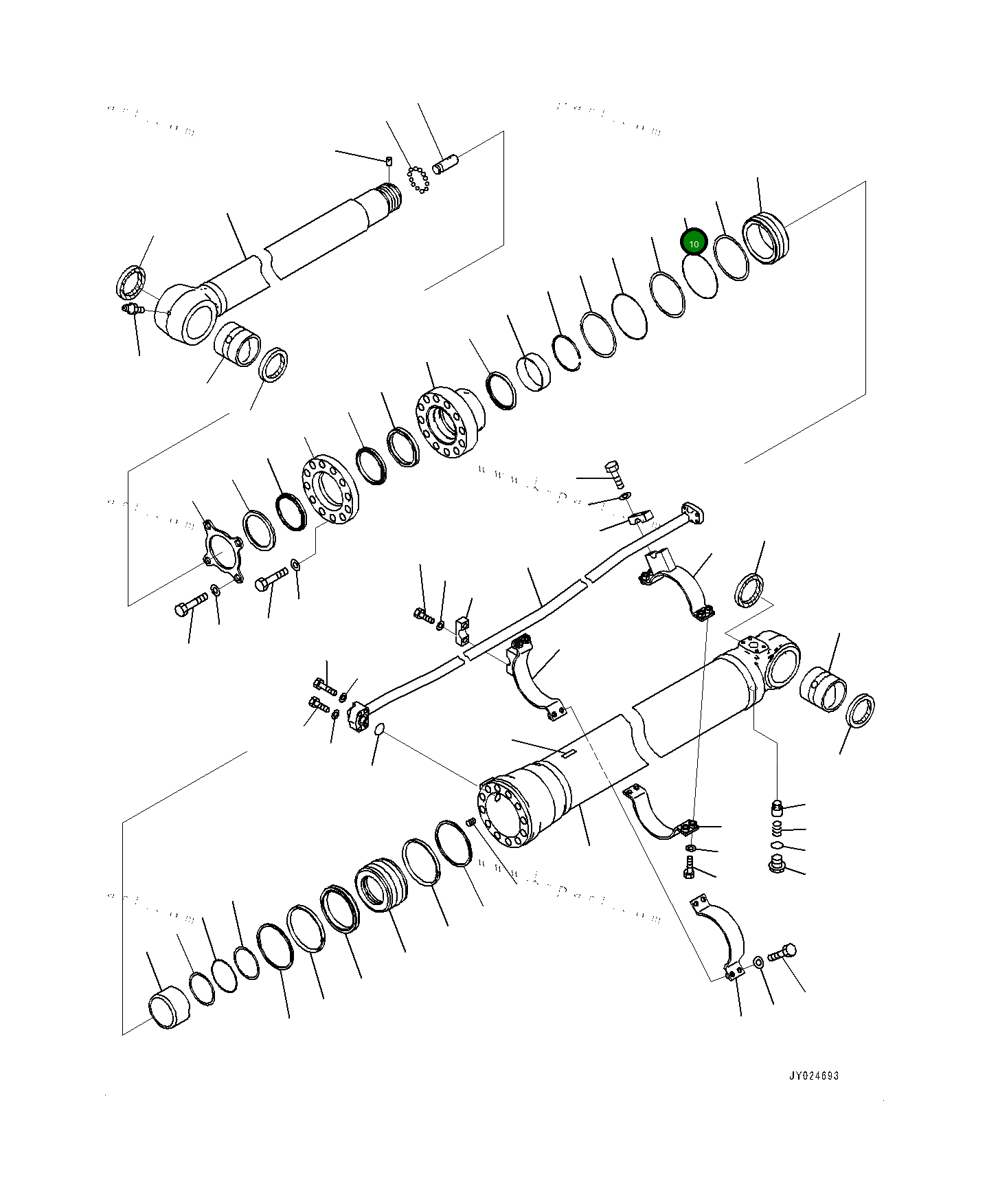 Кольцо уплотнительное (O-Ring) 0700055125  Komatsu
