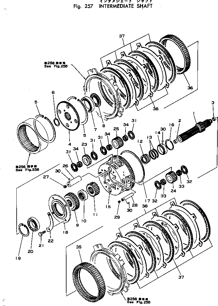 Кольцо 287-15-19520  Komatsu