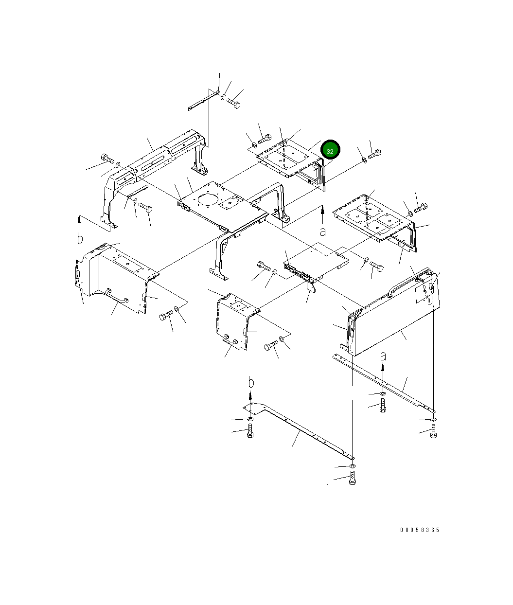 Крышка 209-54-42731  Komatsu