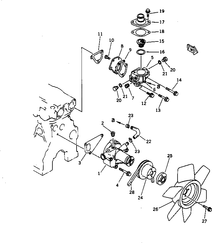 Болт YM26116-060162 Komatsu