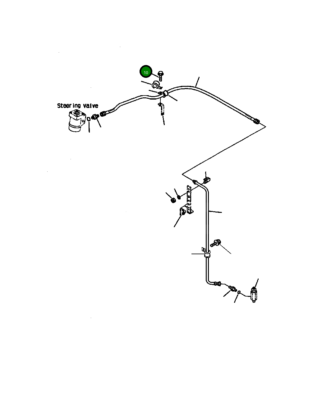 Болт 01435 01020  Komatsu