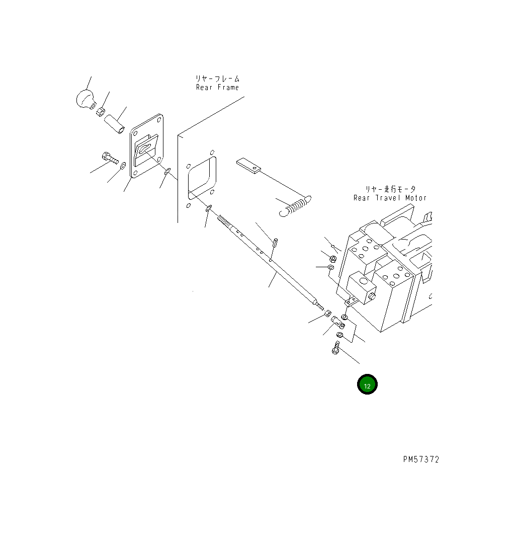 Болт 01012-50635 Komatsu