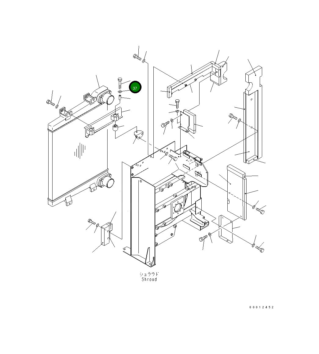 Болт 01018-31280 Komatsu