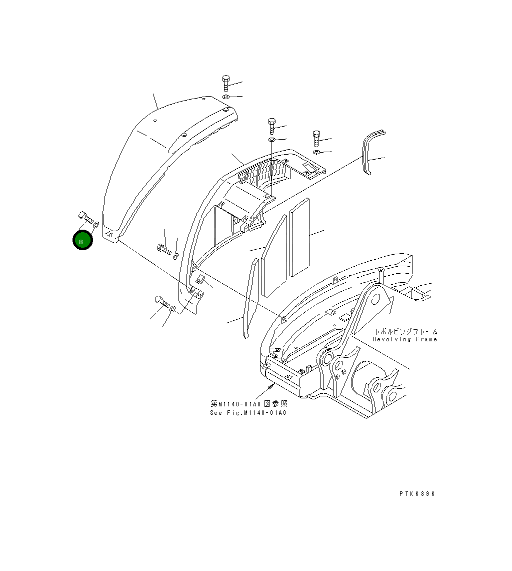 Болт 01010-81065 Komatsu