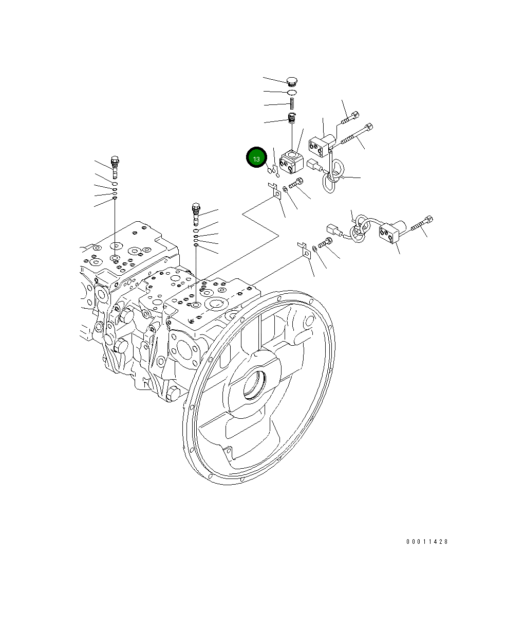 Кольцо уплотнительное (O-Ring) 702-21-54540  Komatsu