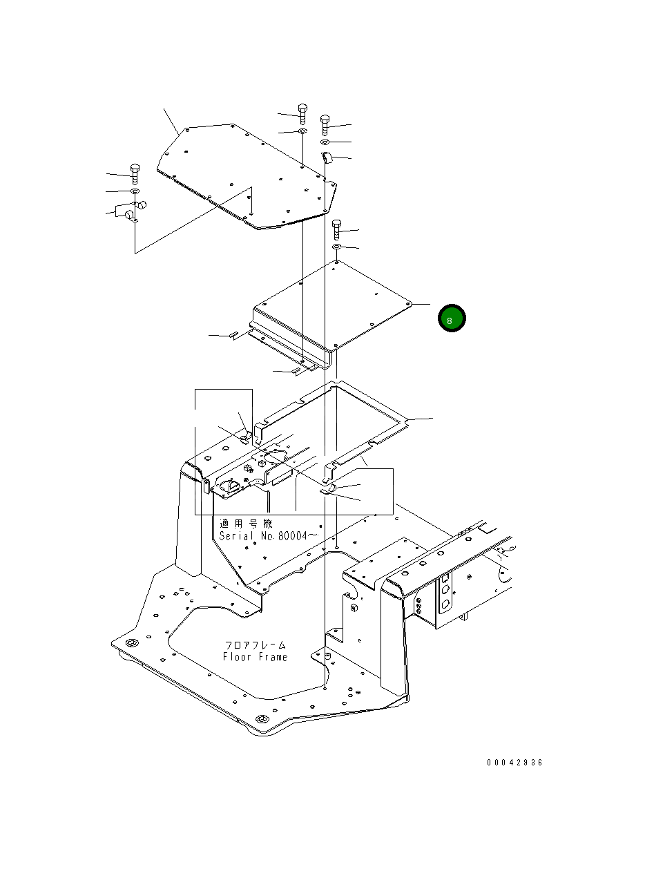 Крышка 17A-54-46151 Komatsu