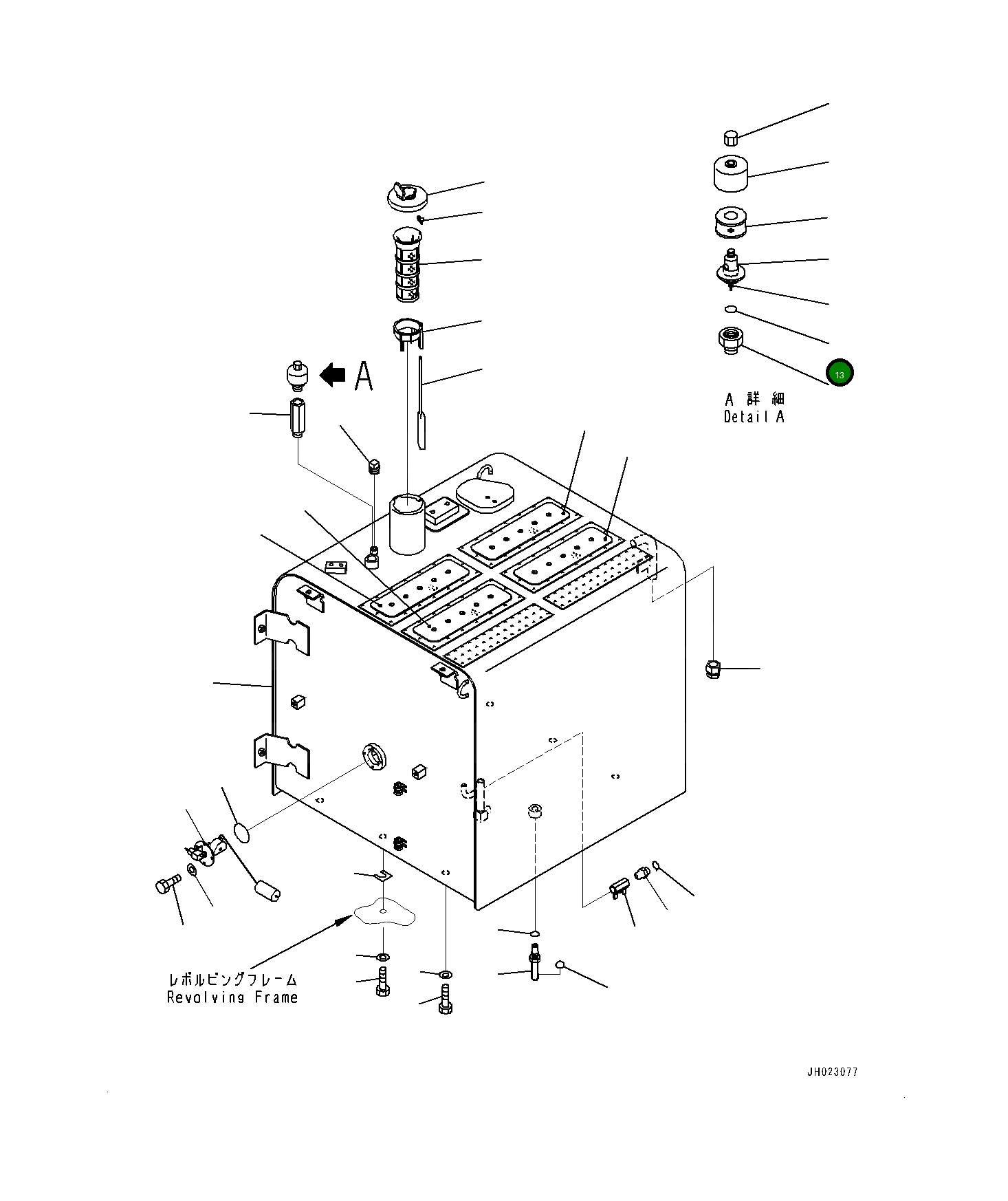 Кольцо уплотнительное (O-Ring) 22U-60-2152103  Komatsu