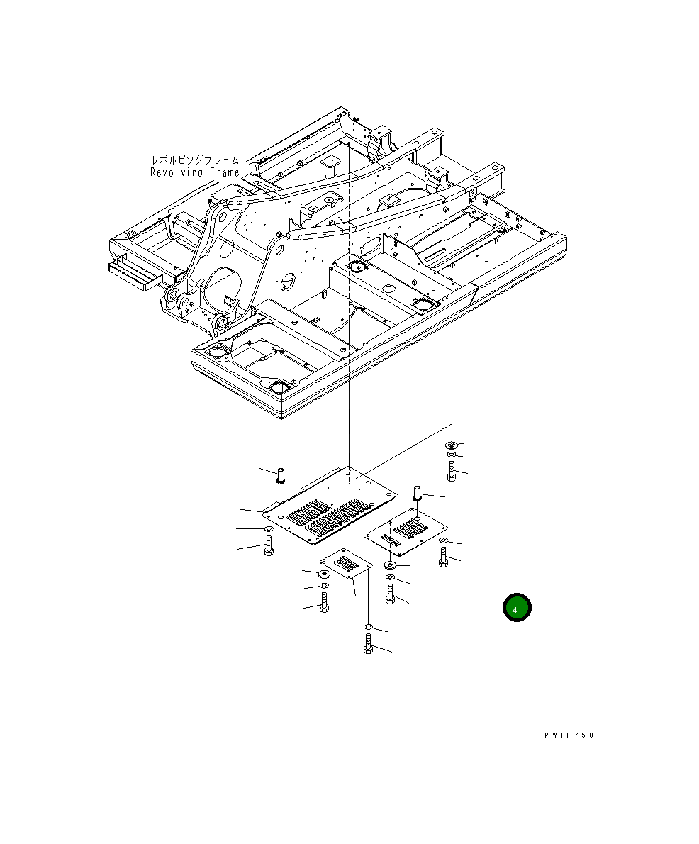 Крышка 21K-54-B7350 Komatsu