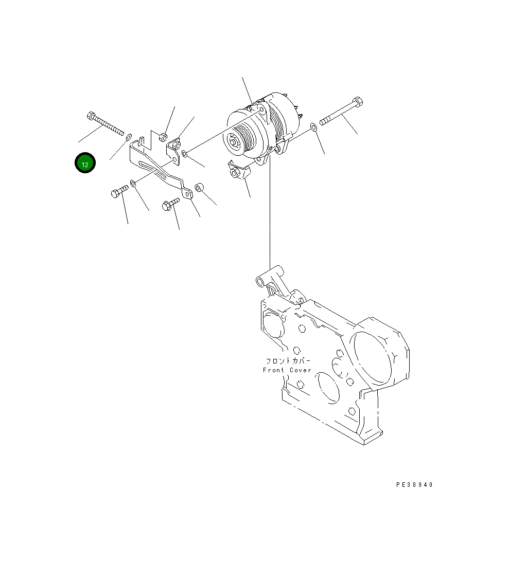 Болт 6151-81-4340 Komatsu
