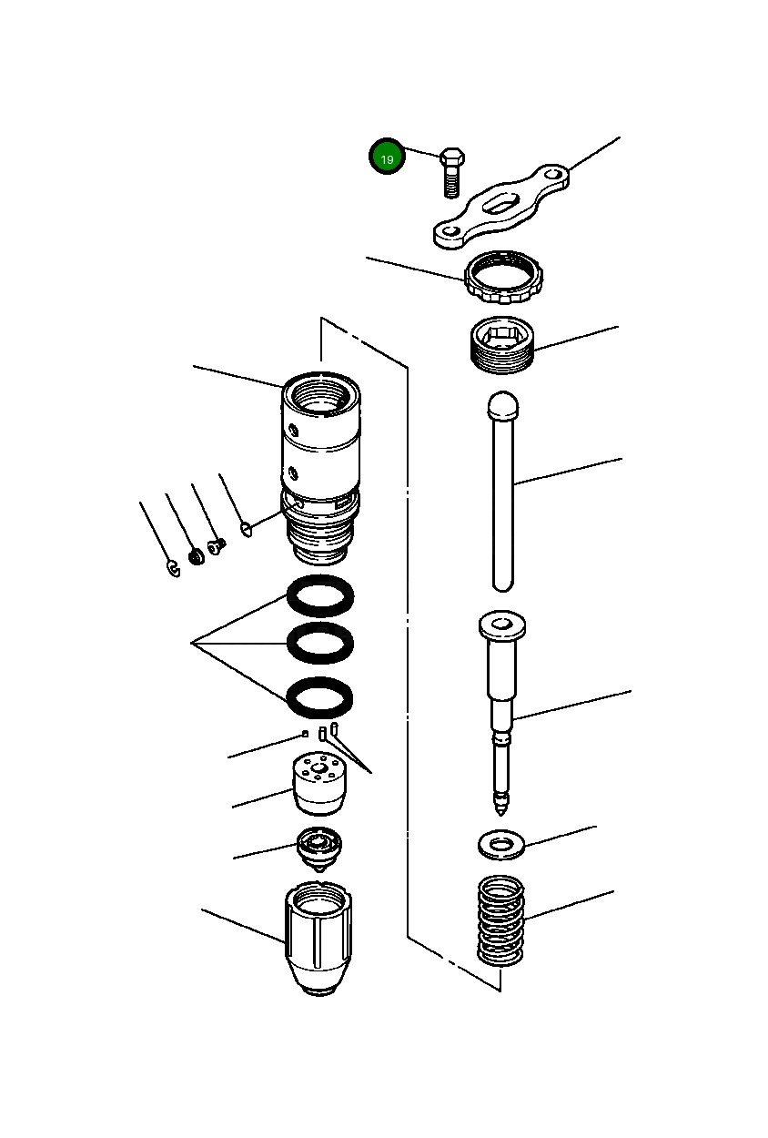 Болт 1296 495 H1 Komatsu