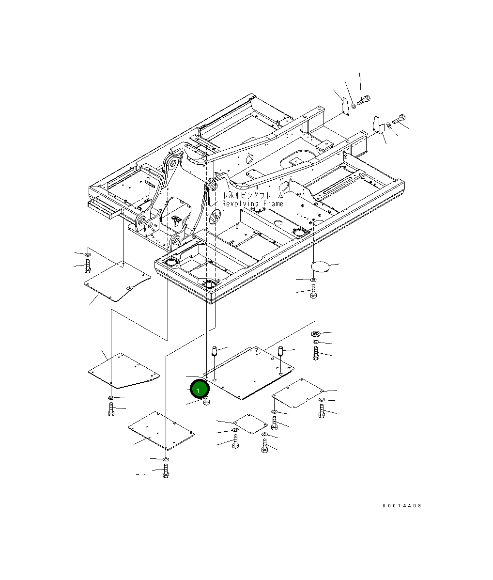 Крышка 20Y-54-62131 Komatsu