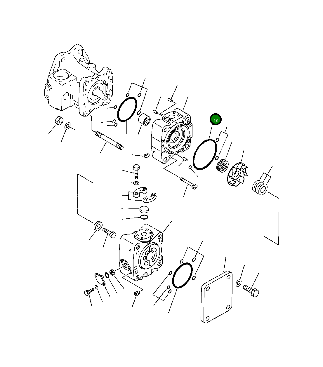 Кольцо уплотнительное (O-Ring) 708-17-12540 Komatsu