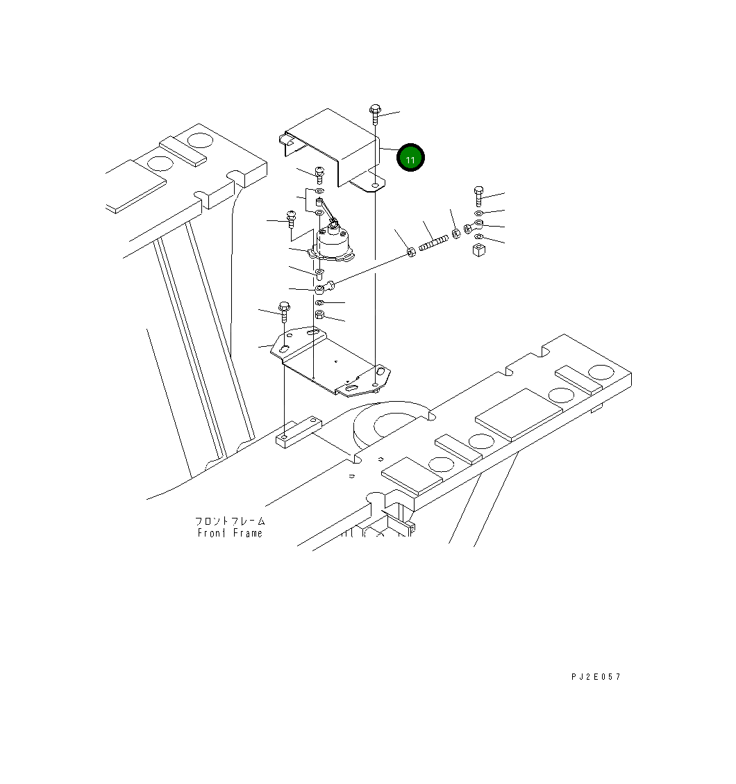 Крышка 23B-06-44383  Komatsu