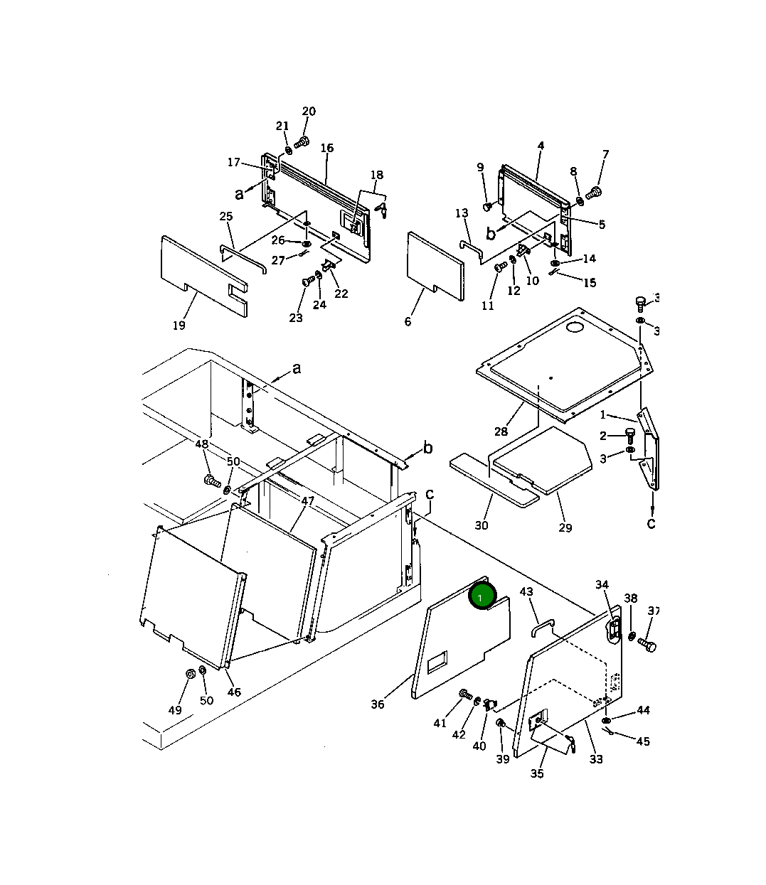 Крышка 201-54-41240 Komatsu
