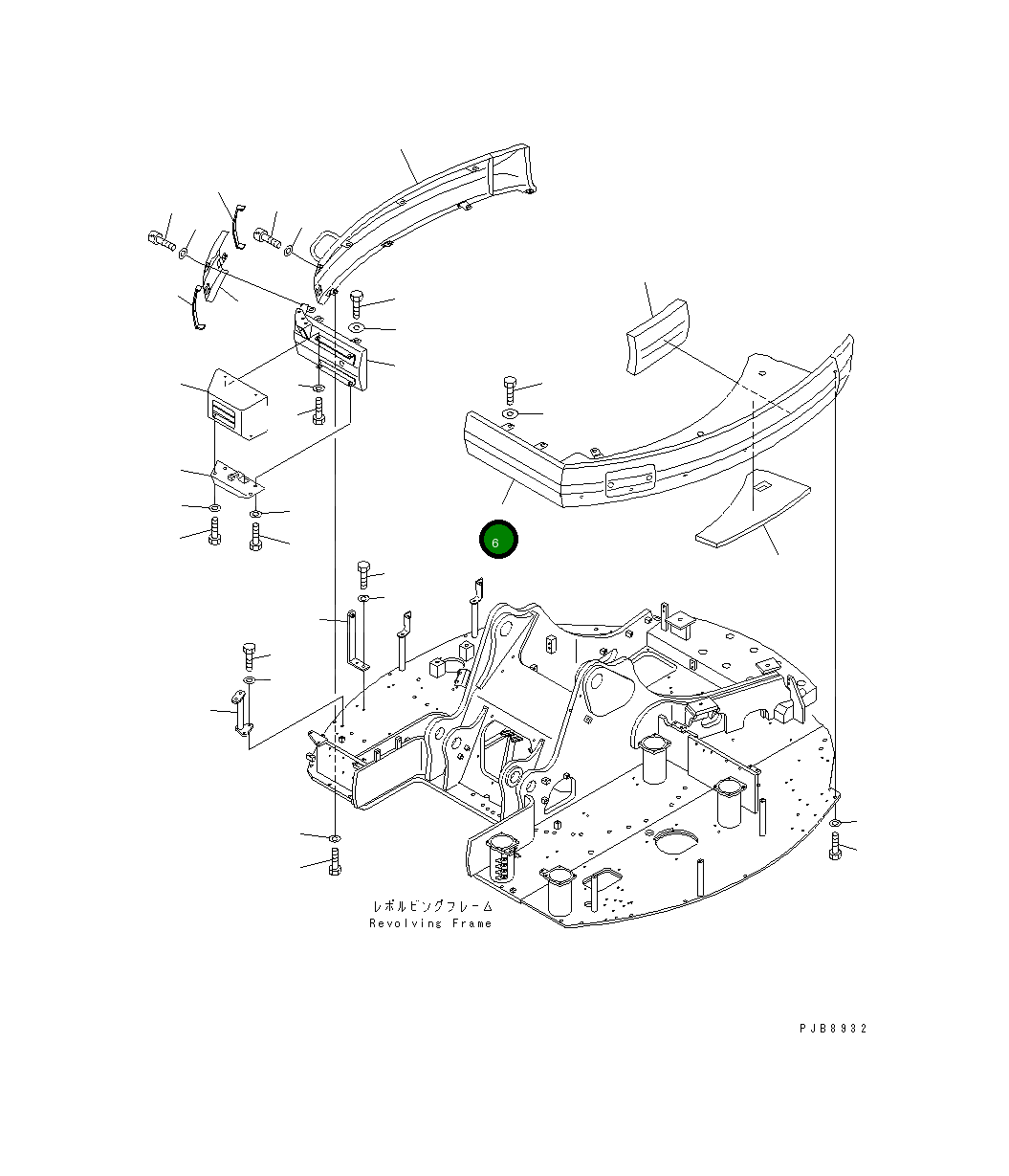 Крышка 22U-54-11624 Komatsu