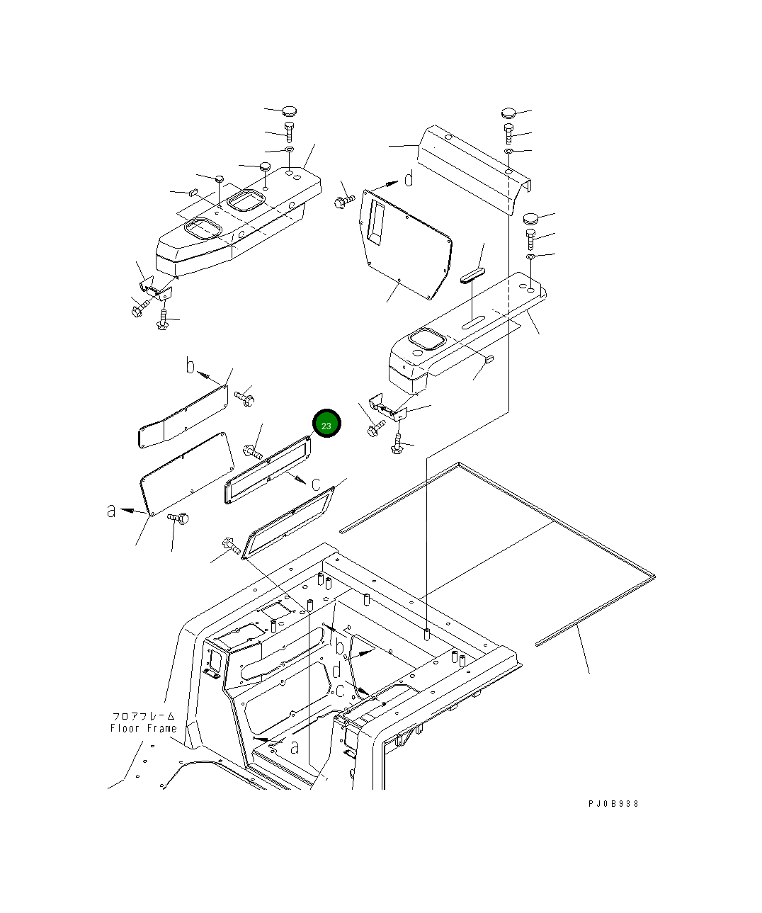 Крышка 14X-54-26131  Komatsu
