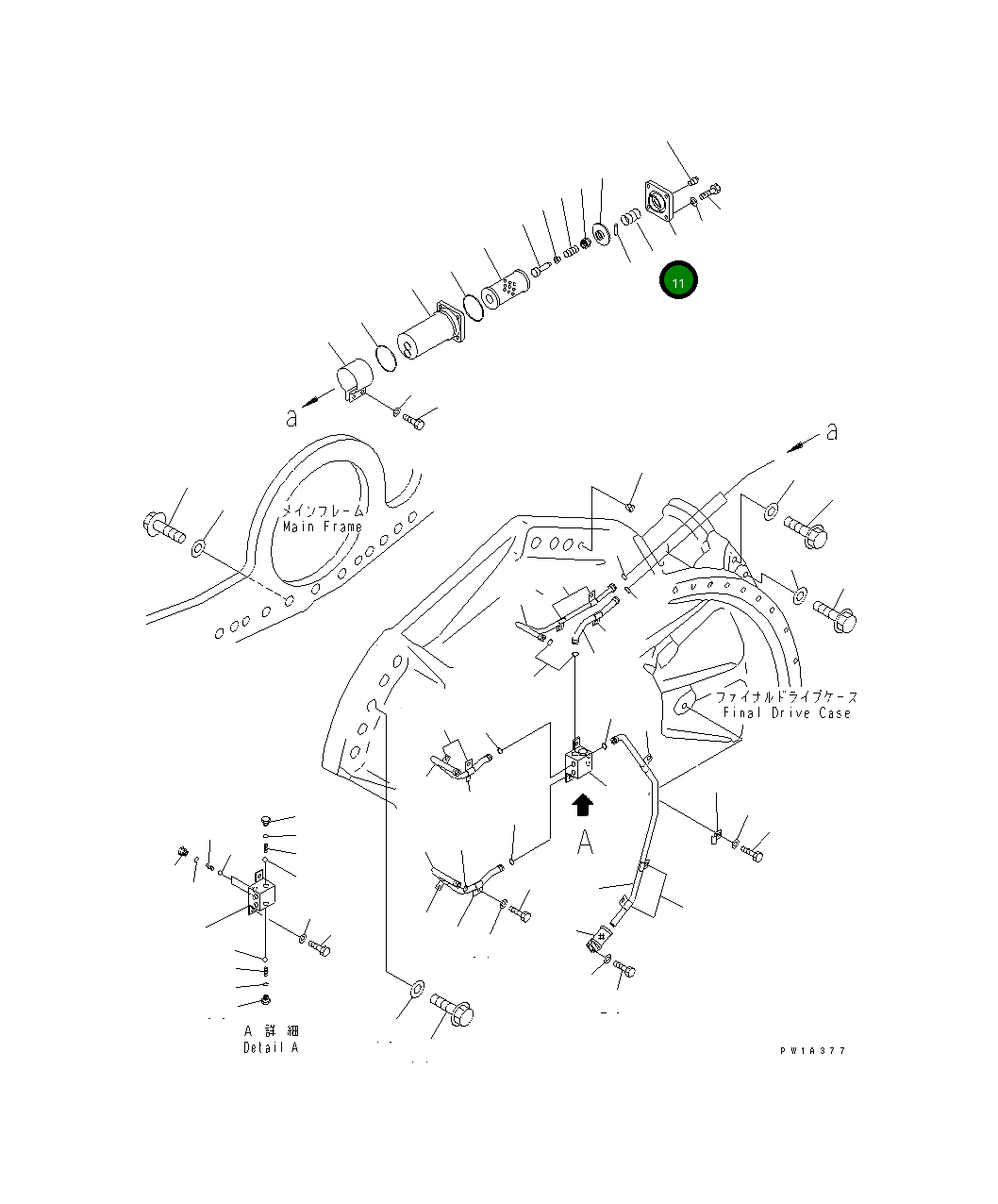 Крышка 19M-27-12520  Komatsu