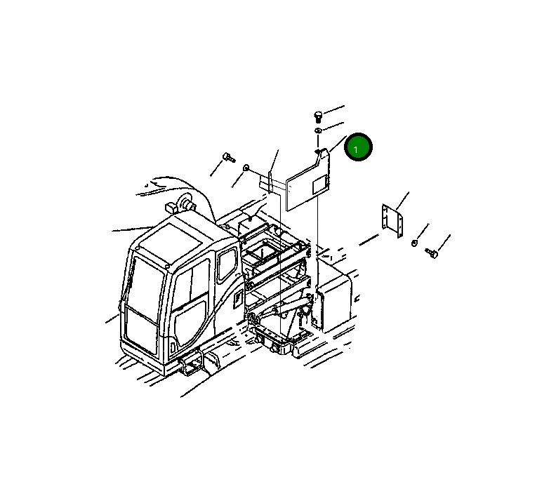 Крышка 20Y-54-KA590 Komatsu