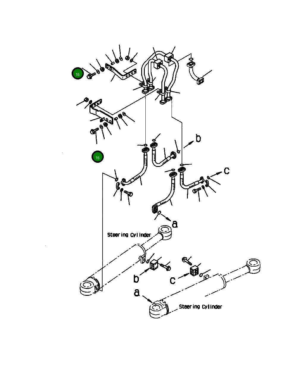 Болт 01435 01055  Komatsu