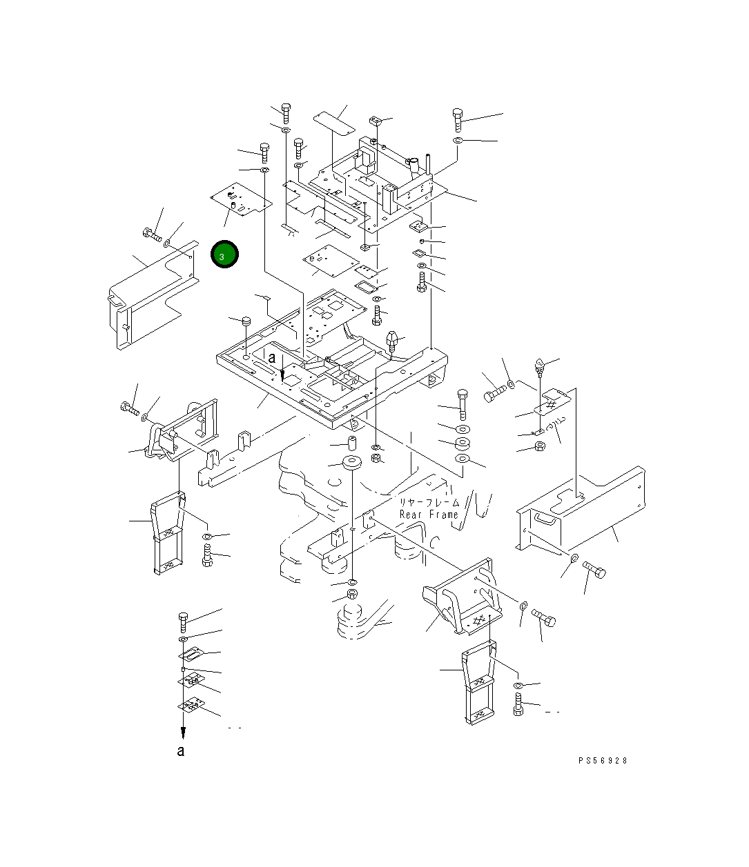 Крышка 235-54-32590  Komatsu