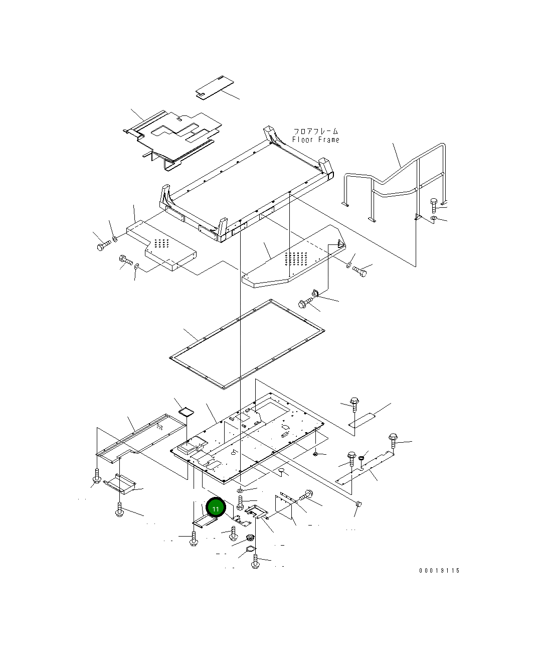 Крышка 567-54-71533 Komatsu