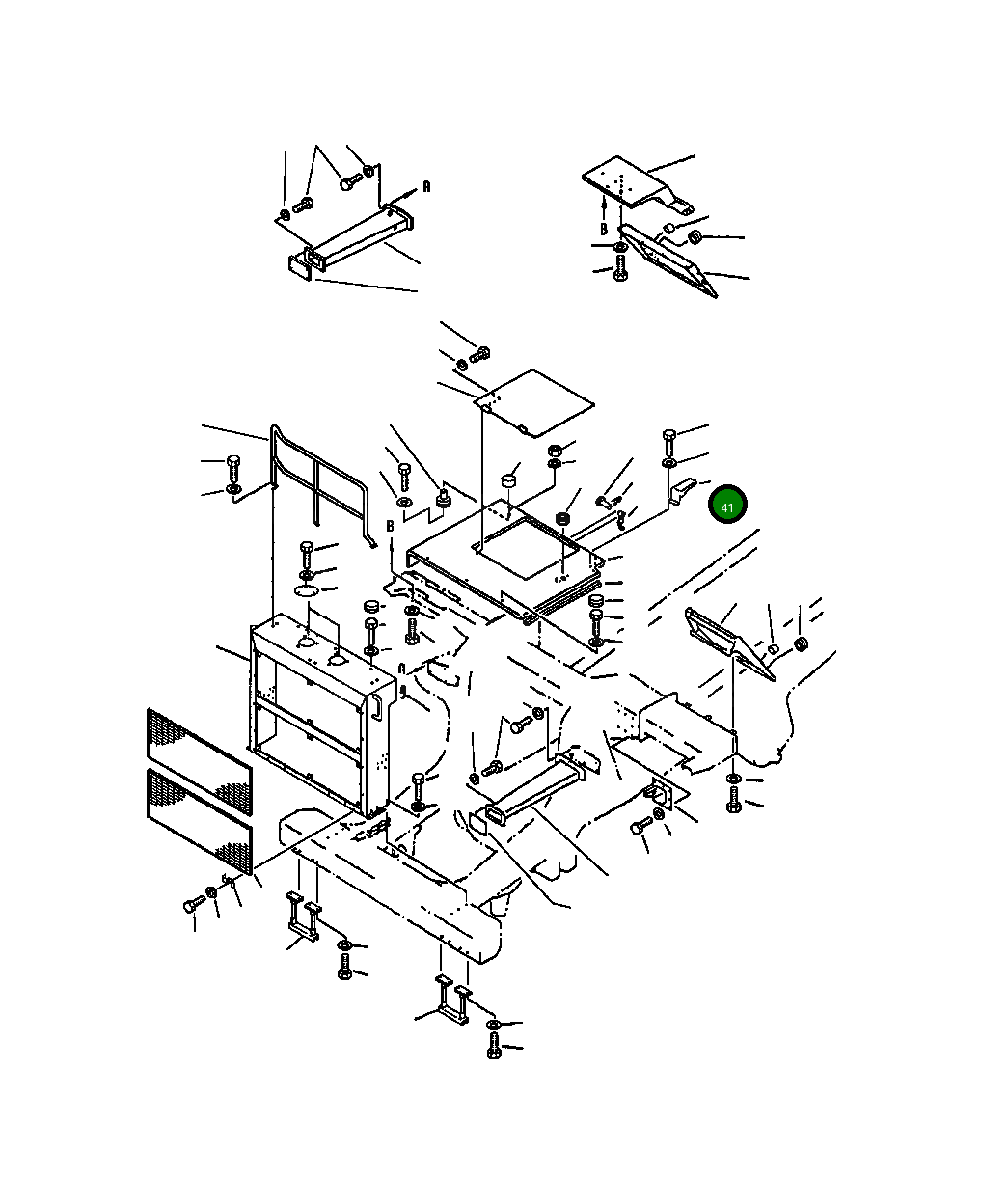 Крышка 561-06-63630 Komatsu