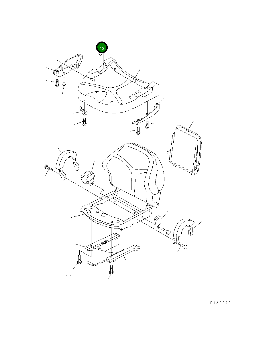 Крышка 3EB-50-39210 Komatsu