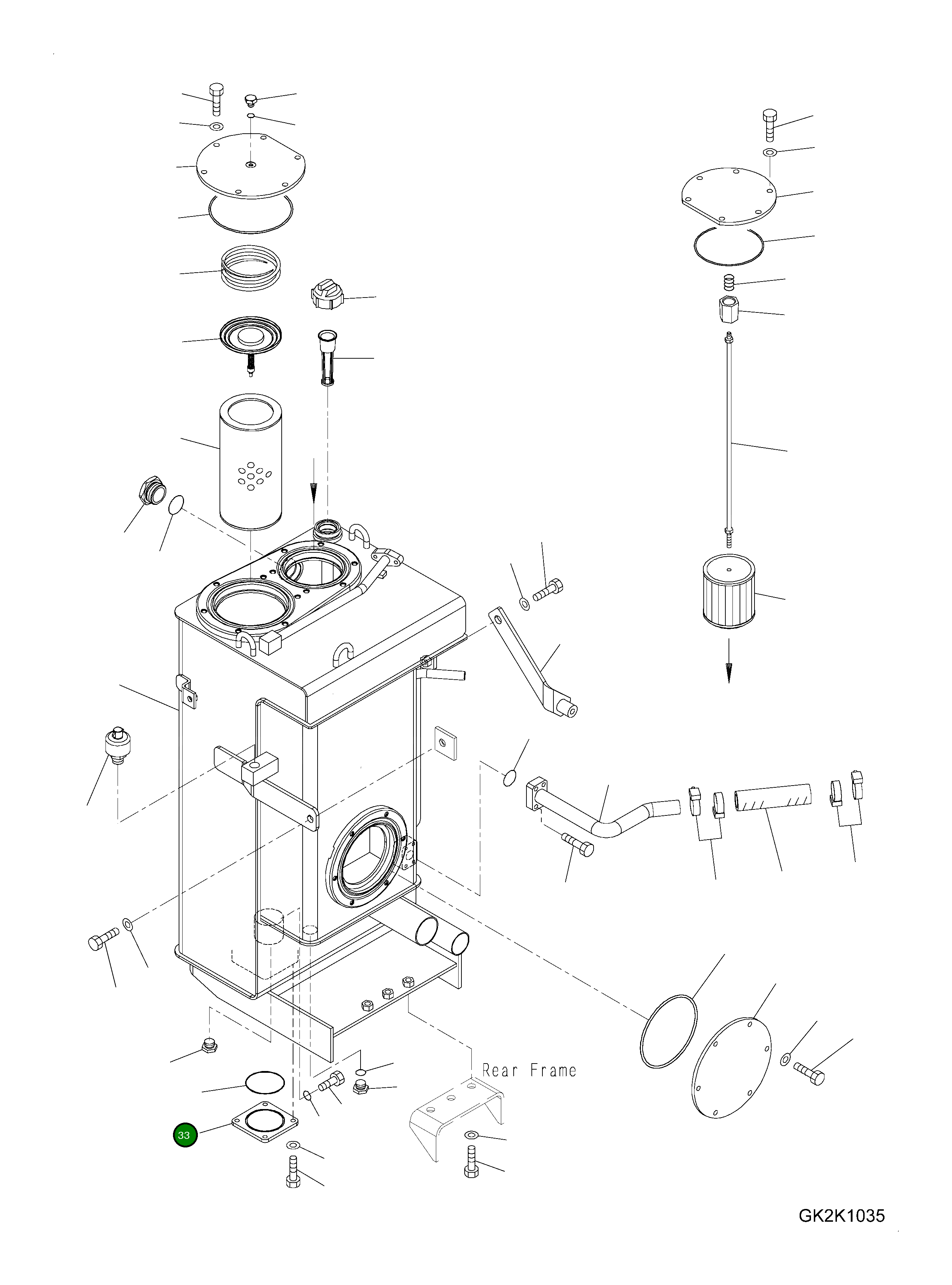 Крышка 423-60-35290 Komatsu