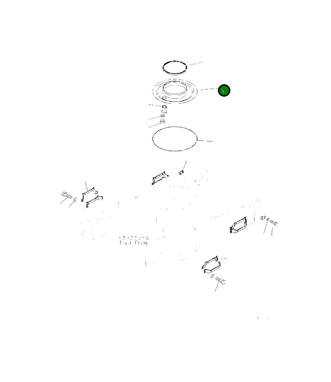 Крышка 208-30-41350  Komatsu