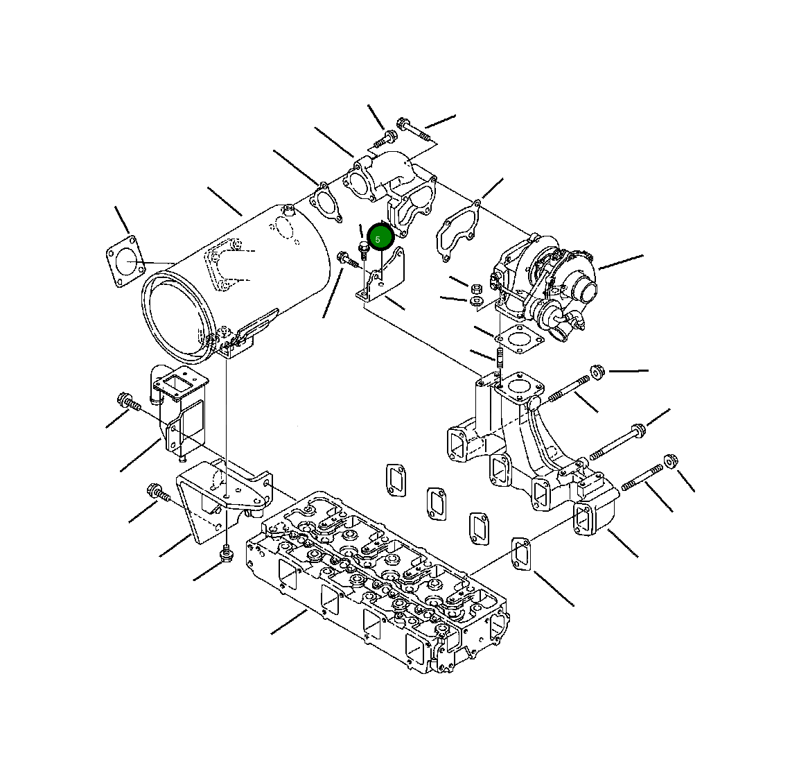 Болт YM261060-80162 Komatsu