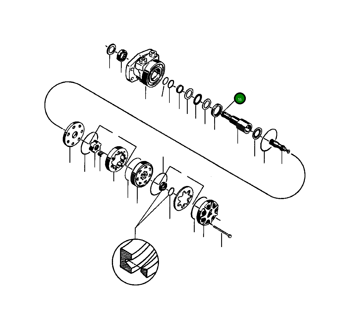 Болт 1439 864 H1 Komatsu