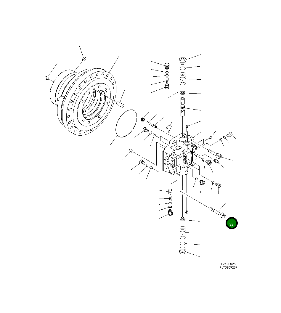 Болт 01252-62095 Komatsu