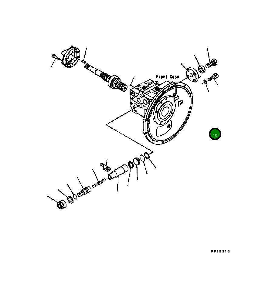 Крышка 708-2L-24522 Komatsu
