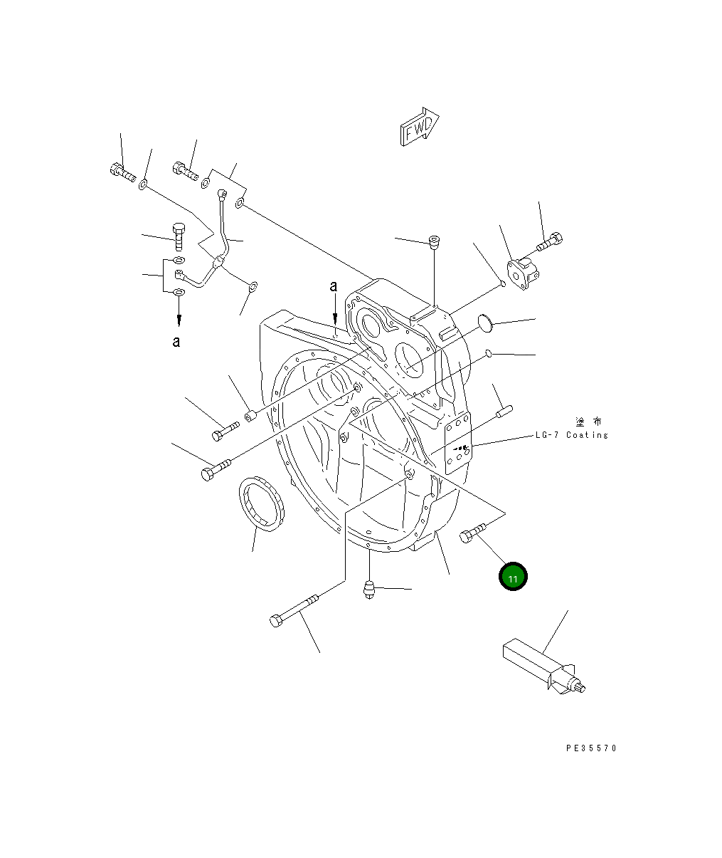 Болт 6151-21-4920 Komatsu