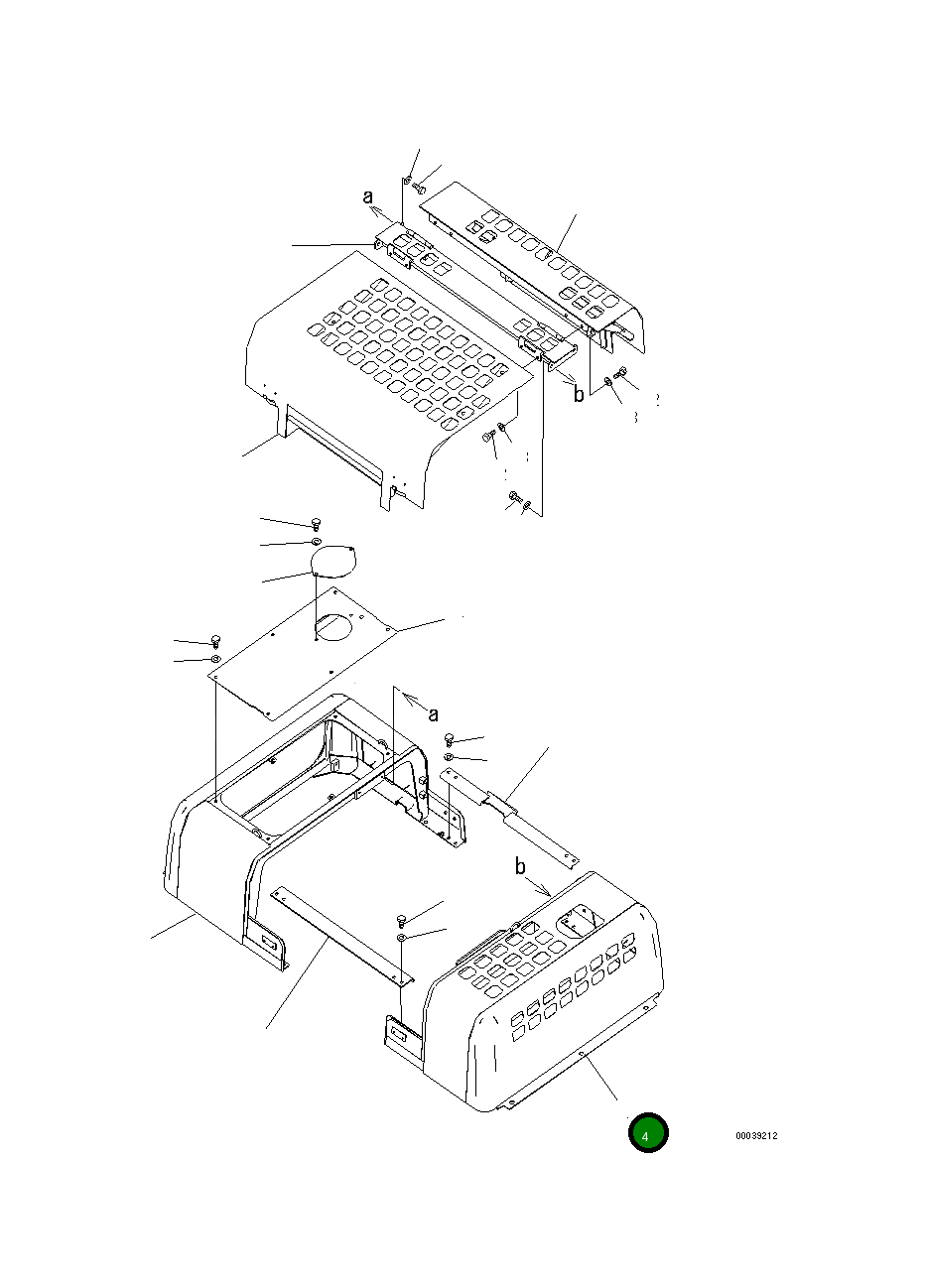 Крышка 208-54-75121  Komatsu