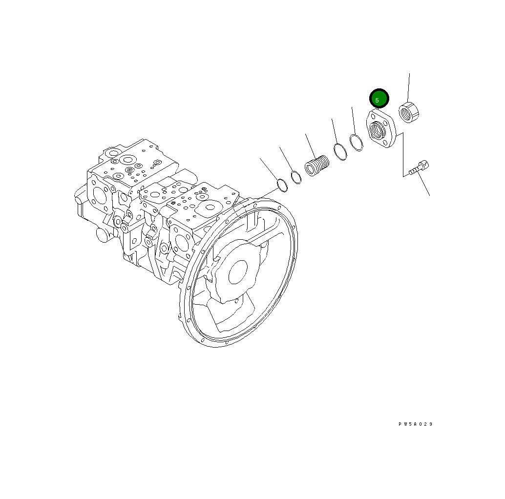 Крышка 708-2L-34260 Komatsu