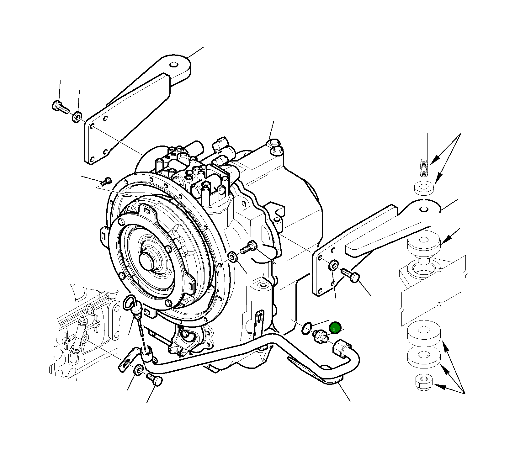 Кольцо уплотнительное (O-Ring) 37B-09-11121 Komatsu
