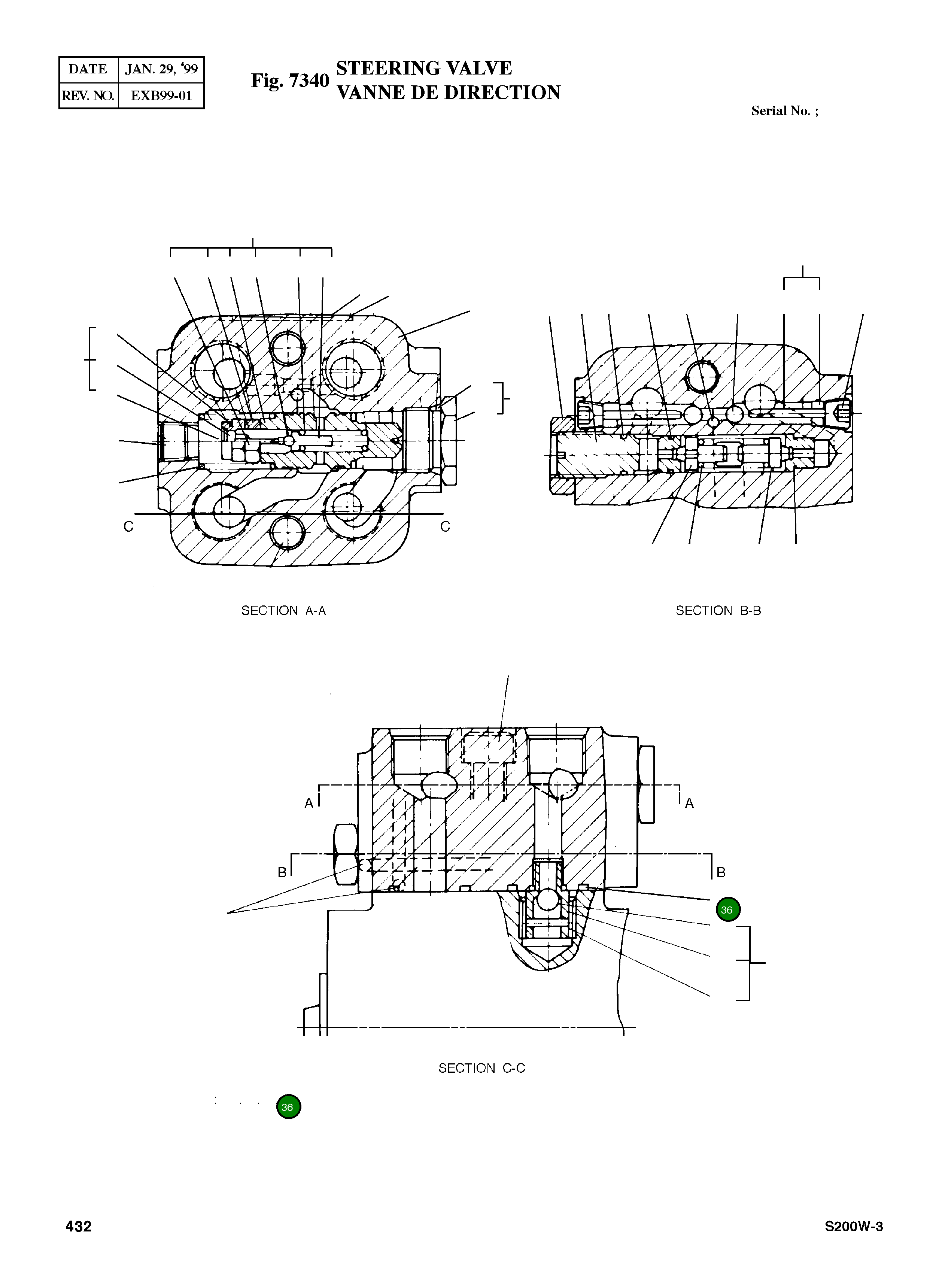 Кольцо уплотнительное (O-Ring) A40001-22 Komatsu