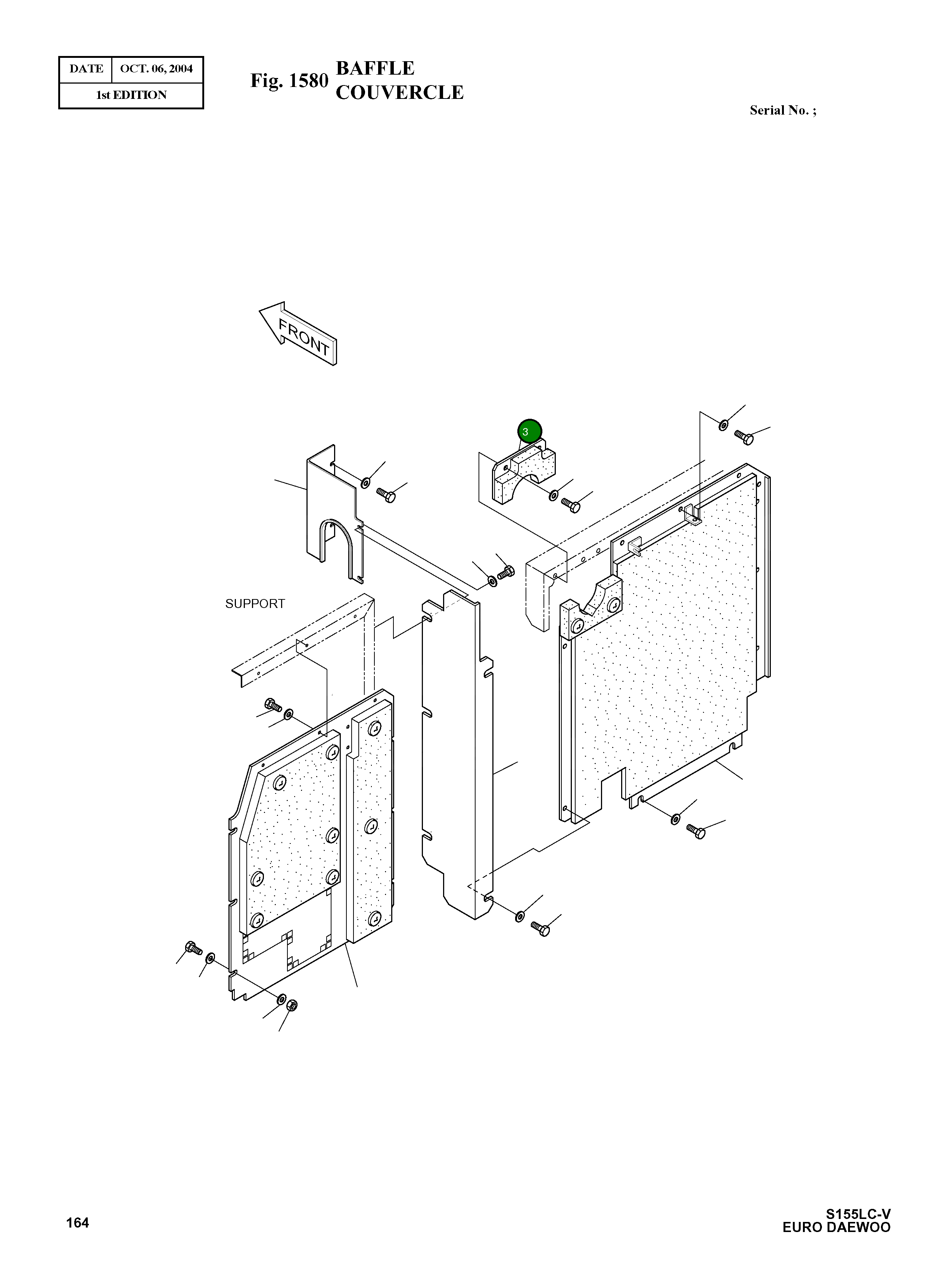 Крышка 2621-3651A Komatsu