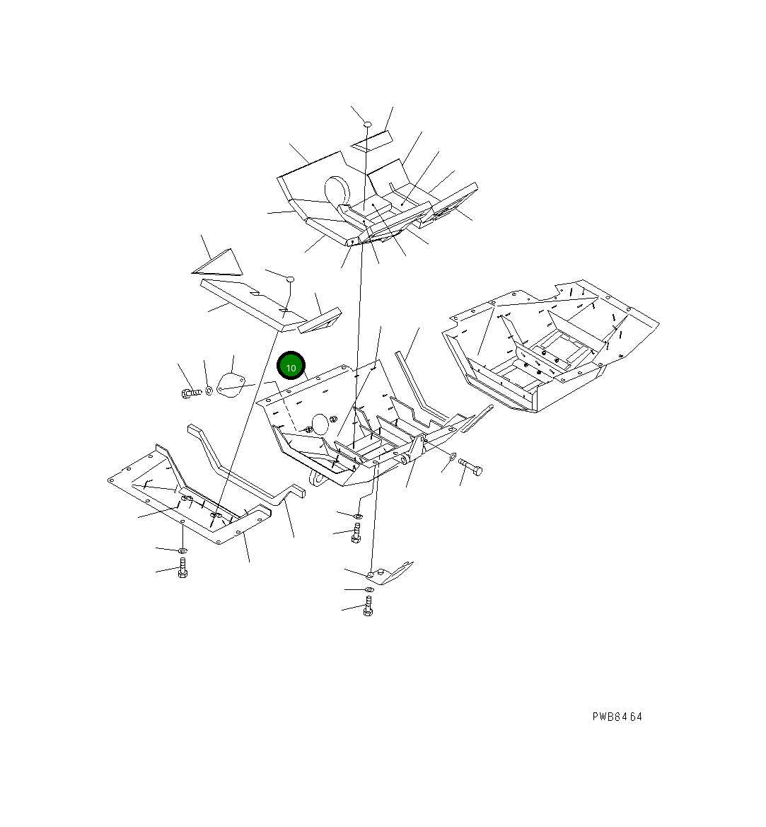 Крышка 154-862-7910  Komatsu