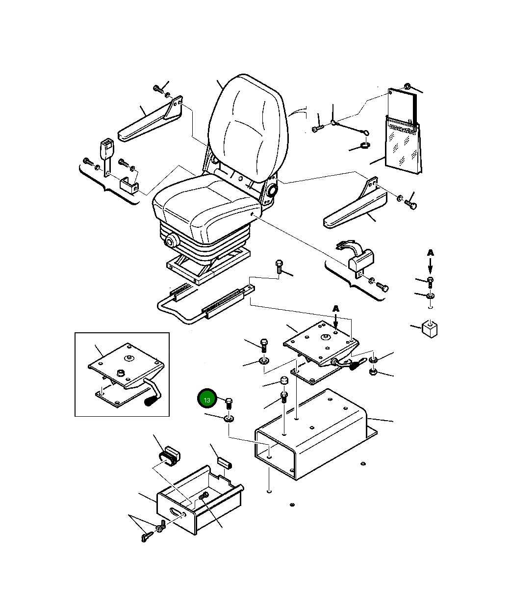 Болт 801015134  Komatsu