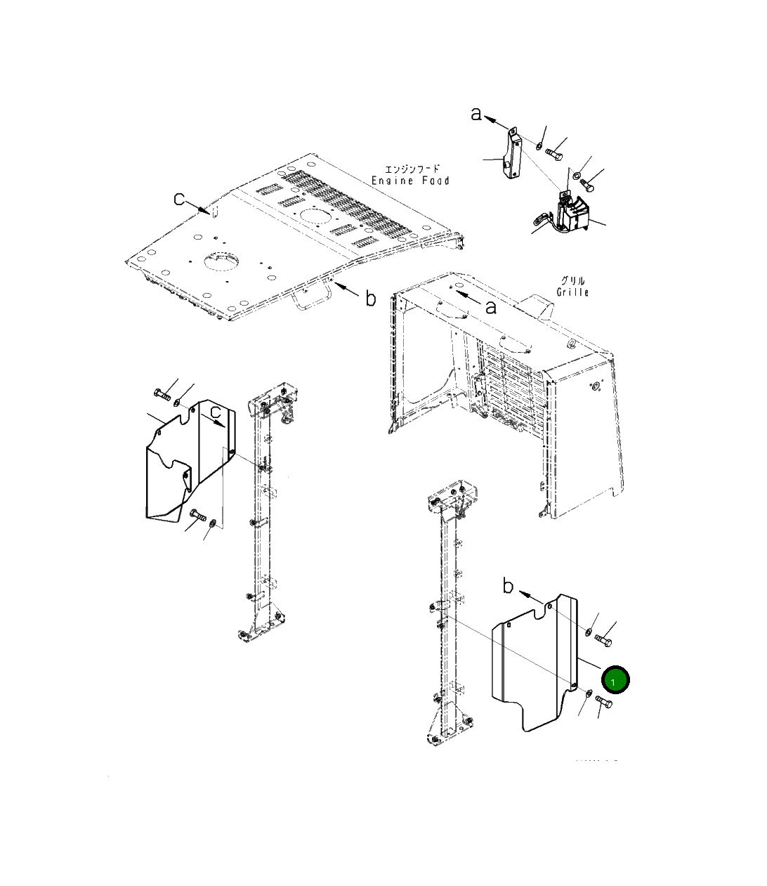 Крышка 421-54-58220  Komatsu