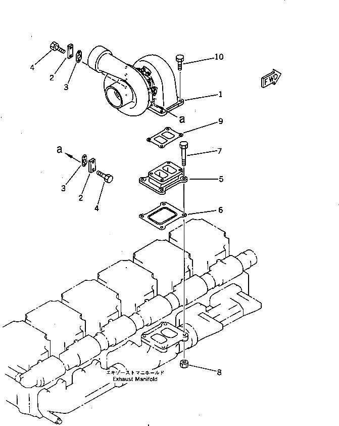 Болт 6164-81-9910  Komatsu