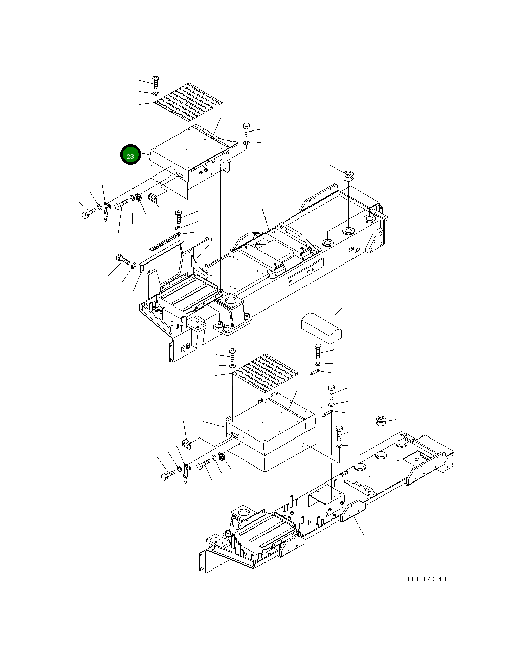 Крышка 198-54-76820  Komatsu