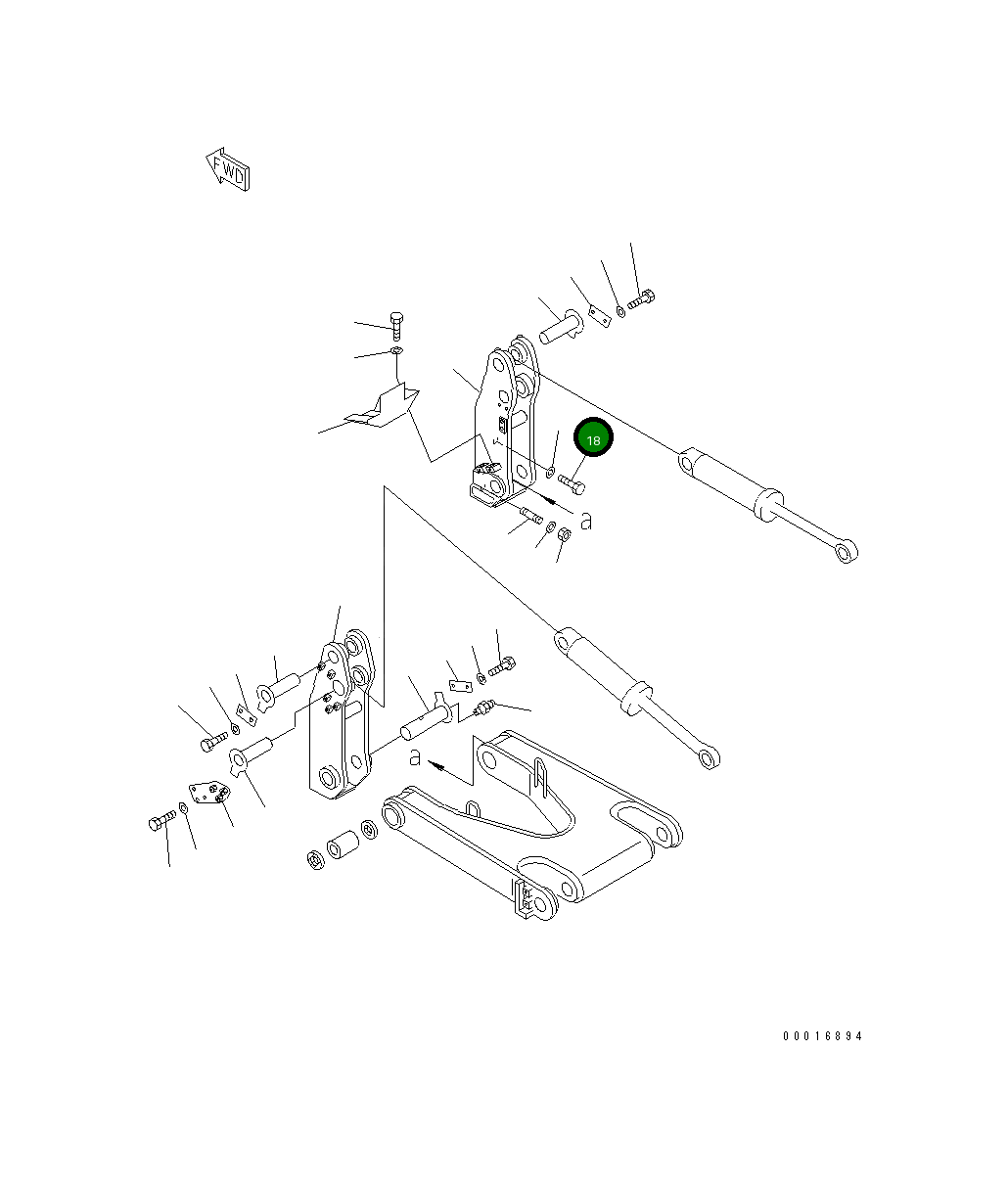 Болт 01018-33995 Komatsu